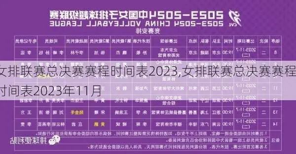 2023年女排比赛时间表直播视频回放 详细赛程安排和观赛方式